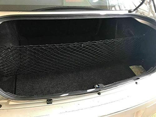 Rear Trunk Organizer Cargo Net for Chrysler 300 2005-2010– Envelope Style Cargo Net for Sedan - Premium Mesh Elastic Car Trunk Organizer Vehicle Carrier Storage – Compatible with 300