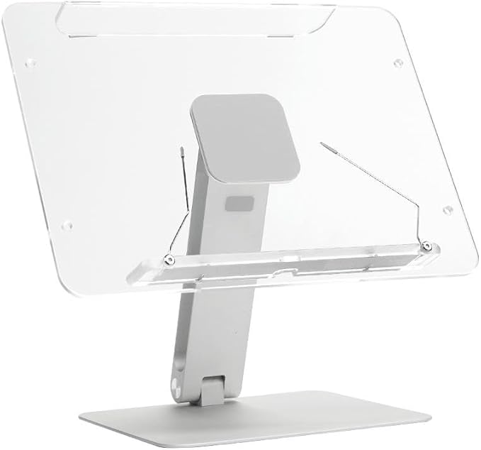 MITER 2-in-1 Magnetic Book & Tablet Stand – Detachable Acrylic Holder for Paper Books, Magnetic Mount for iPhone, iPad, Galaxy, Kindle, Boox, e-Reader Adjustable Innovative-Stand