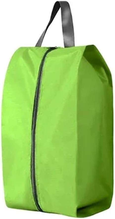 Waterproof Shoe Storage Bags - Oxford Fabric Shielded-Proof Zipper Organizer | Portable Foldable Travel Pouch for Sneakers | Ultralight Nylon Shoe Cover for Home & Outdoor Storage(Green,39.3x19cm)