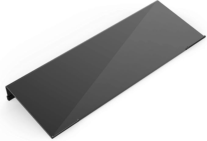 KOTEMON Acrylic Tilted Computer Keyboard Stand for Ergonomic Typing, Keyboard Tray Holder with Silicone Non-Slip Case, Black