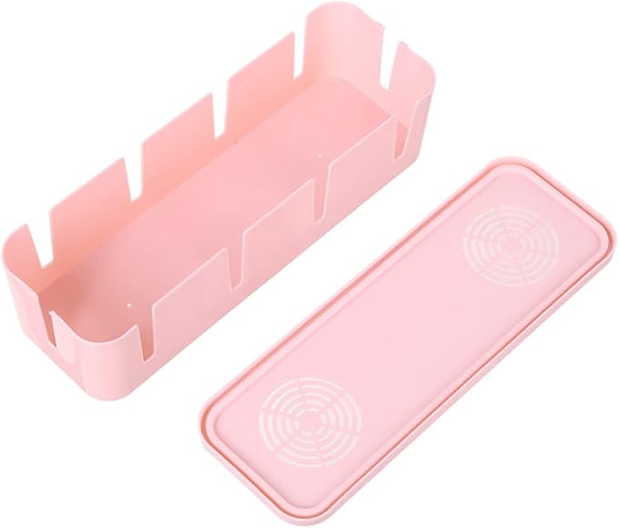 Angoily Cable Management Strip Box for Computer Power Cord Appliance Cord Organizer