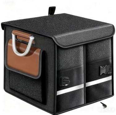 Car Trunk Organizer for SUV, Foldable Car Organizers and Storage, Car Accessories 36L，Orange