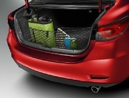 Rear Trunk Organizer Cargo Net for Mazda 3 MAZDA3 2014-2018– Envelope Style Cargo Net for Sedan - Premium Mesh Car Trunk Organizer Vehicle Carrier Storage - Compatible with Mazda 3