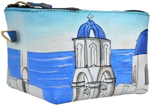 Anna by Anuschka Women's Hand Painted Leather Coin Pouch Purse