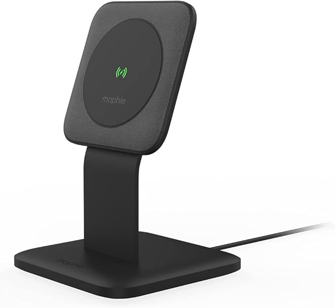 Mophie - 15W Wireless Charging Stand Compatible with snap and MagSafe for Smartphones, iPhone, Google Pixel, Samsung Galaxy, Qi-Enabled Devices