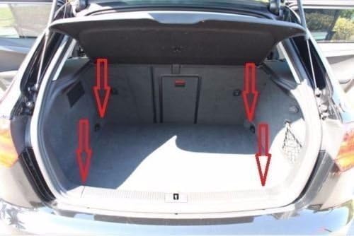 Floor Style Automotive Elastic Trunk Mesh Cargo Net for Audi A3 S3 RS3 A3 A3 e-tron 2015-2023 - Premium Trunk Organizer and Storage - Luggage Net for Sedan - Best Car Organizer for Audi A 3