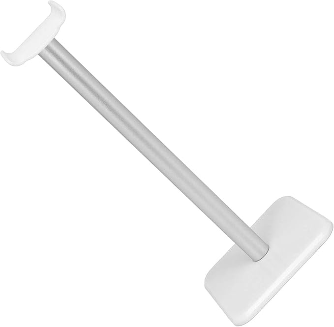 Headphone Stand, Headset Holder Gaming Headset Holder with Aluminum Supporting Bar Flexible Headrest Rounded Corner Anti Slip Base for All Headphones Size (White)