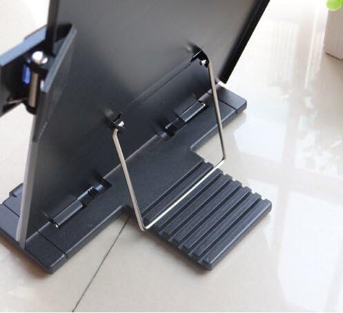 Metal Desktop Document Holder Cookbook Documents Stand and Textbook Holder for Typing Reading with 7 Adjustable Positions