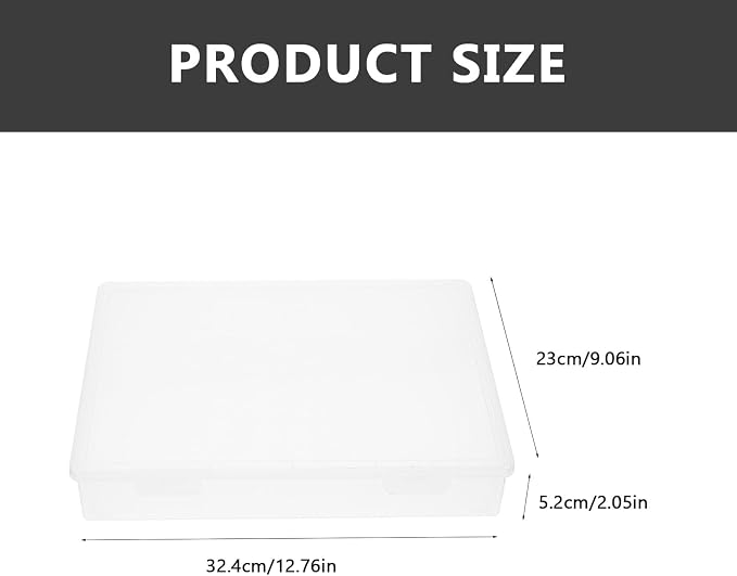Capacity Transparent File Folder Organizer Box for Desktop Document and Certificate Storage Paper Holder for Office and Home Use Stackable Document Box to Keep Files Neat and
