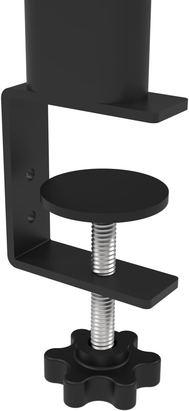 WYYHAA Clamp On Desk Organizer Shelf 17.3inch, 2-Tier Shelving Unit Desktop Storage Shelf, Metal Desk Extender Side Table for Office Table Accessories, Gaming Devices