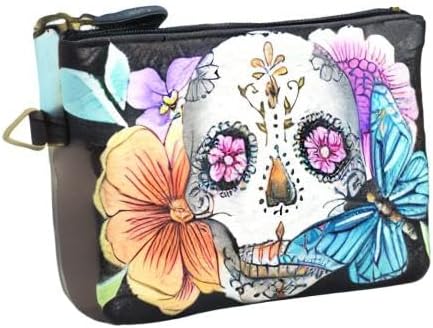 Anna by Anuschka Women's Hand Painted Leather Coin Pouch Purse