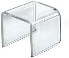 Azar Displays 515328 2.5" Square Acrylic Riser, Clear (4 Pack)