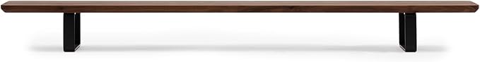 Oakywood Dual Monitor Stand - Handmade in EU - Natural Wood Monitor Stand Riser - Laptop Accessories ??220 lbs (100 kg) Capacity - 41.3"x9" (105x23 cm) ??100% Natural Walnut Wood