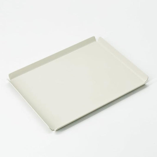 Aluminum Organizer Tray for Desk & Entryway - Minimalist Metal Catchall for Keys, Jewelry, Wallet | A6, Ivory | by PROGETTO2.70
