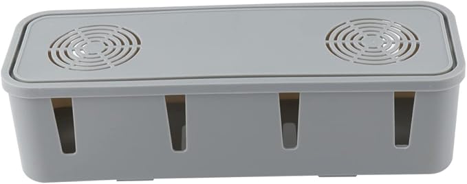Plug Socket Safety Box Cable Management Organizer Cord Storage Box for Home Office 10.51X3.66X2.75 Inch