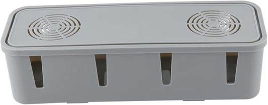Plug Socket Safety Box Cable Management Organizer Cord Storage Box for Home Office 10.51X3.66X2.75 Inch