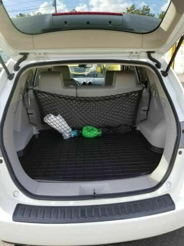 Trunk Rear Seats Organizer Cargo Net for Nissan Rogue 2008-2013-Envelope Style Cargo Net for SUV-Premium Mesh Elastic Car Trunk Organizer Vehicle Carrier Storage–Compatible with Rogue