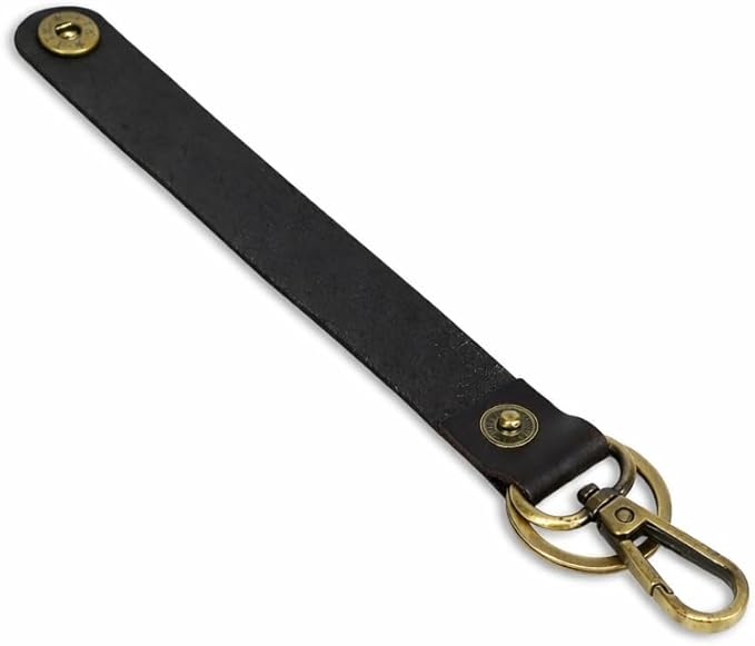 Genuine Leather Keychain with Belt Loop - Key Case Leather Tactical HK EDC Clip Fob Keychain Leathers Key Holder