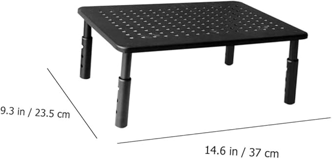 ARTIBETTER Adjustable Monitor Stand Riser with Storage Shelf 3 Height Levels Elevated Computer Desk Organizer 14.56X9.25X5.51 Inch for Home Office Gaming