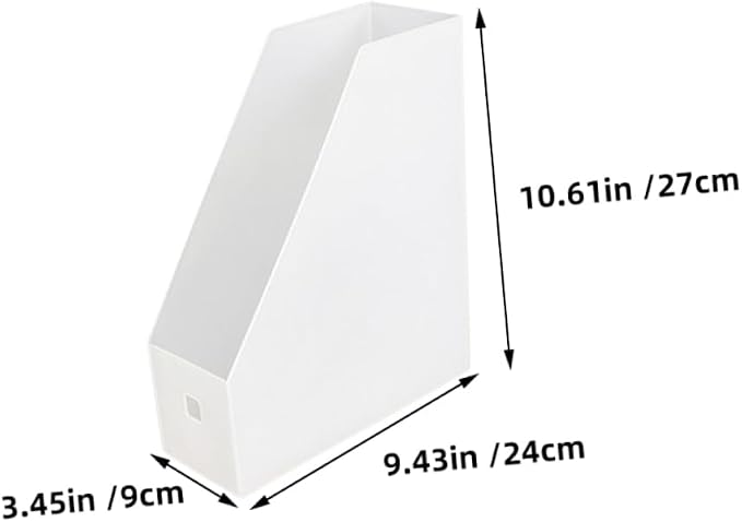 Gadpiparty 4pcs Stackable Plastic File Storage Box Lid Desktop Document Organizer for Office and Classroom Multi-Purpose Filing Envelopes and Paper Storage Bins