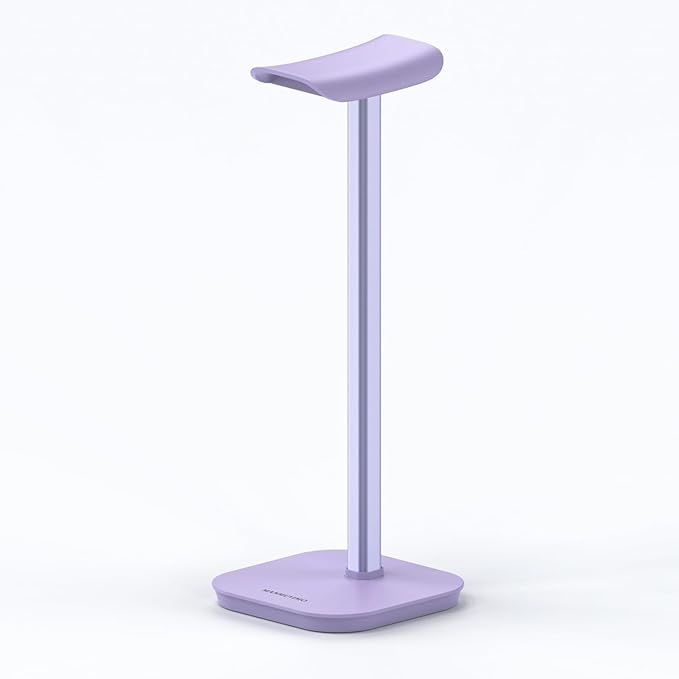 Headphone Stand, Desktop Headset Holder (Purple) Heavy Base Desk Earphone Stand Aluminum Gaming Headset Hanger Rack for AirPods Max, AirPods, AirPods Pro, Beats, Bose