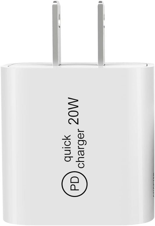 20W USB C Fast Charger Block, Compact PD 3.0 Wall Charger for iPhone 17/16/15/iPad Pro, Universal Compatibility, Travel Essential, 3X Faster Than 5W Charger