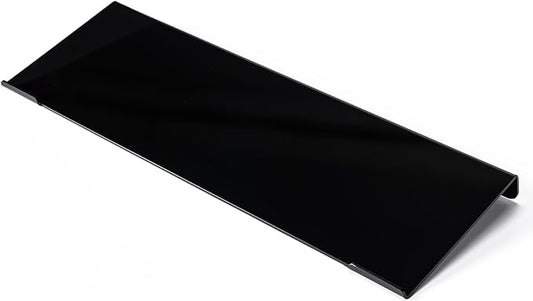 BOOMIBOO Black Acrylic Tilted Computer Keyboard Holder for Ergonomic Typing, Keyboard Stand with Silicone Anti-Slip Strip, 17 x 5.7 Inch Keyboard Tray for Office Desk, Home, School