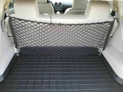 Trunk Rear Seats Organizer Cargo Net for Nissan Rogue 2008-2013-Envelope Style Cargo Net for SUV-Premium Mesh Elastic Car Trunk Organizer Vehicle Carrier Storage–Compatible with Rogue