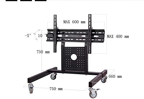 Rolling TV Mount Stand Trolley 32-65inch Plasma Screen LED LCD Monitor Low Height Stand Cart D750