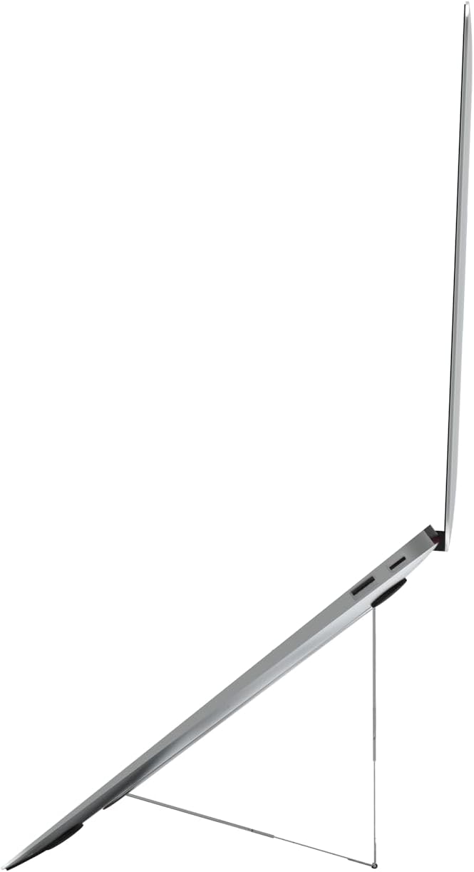 Paper-Thin Stand for MacBook, Laptop Riser, Slim Portable Ergonomic Ventilated Stand, 6 Adjustable Heights from 2.1" to 3.6", Compatible with Laptops Up to 18?? US Patented (Rose Gold)