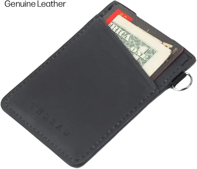 Thread Wallets Ultra Slim Minimalist Leather Card Holder Wallet (Sanders)