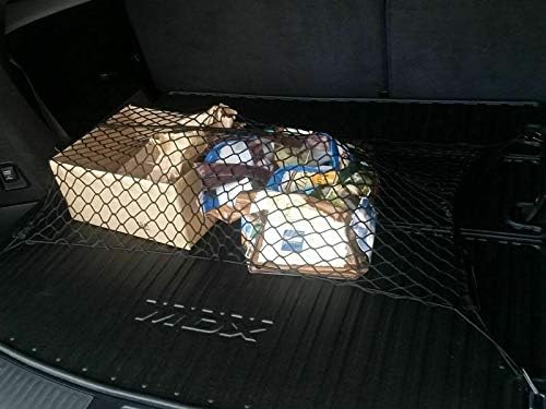 Rear Trunk Organizer Cargo Net for Acura MDX 2014–2020 – (2in1) Envelope/Floor Style Cargo Net for SUV–Premium Mesh Car Trunk Organizer Vehicle Carrier Storage–Compatible with MDX