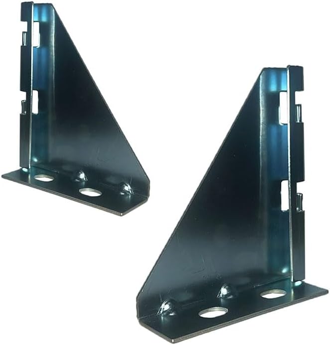 Quest Manufacturing Cable Tray Wall Bracket, 4", Pack of 2 Pcs, Zinc (CT0026-04-03-2) - Silver