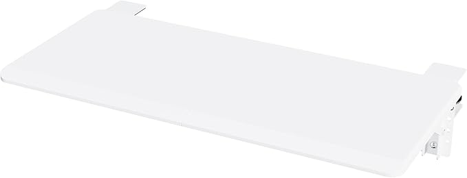 ETHU Ergonomics Desk Extender Tray, 25.6"x11.4" Large Size Foldable Keyboard Extender Tray Clamp On, Armrest Support for Home and Office (White)