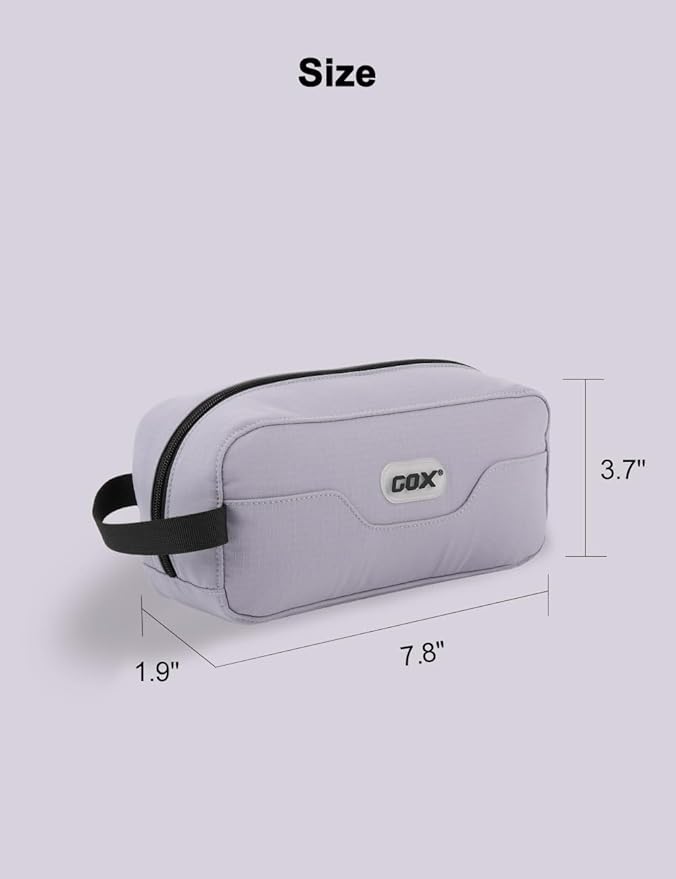 GOX Travel Toiletry Bag Dopp Kit Case for Men Multifunction Packing Organizer Pouch (Lavender purple)