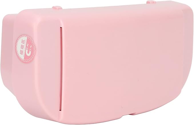 plplaaoo Car Glasses Holder Case Multifunctional Durable ABS Material Sun Visor Sunglasses Storage Organizer Box With Magnetic Clip For Drivers And Car Owners 17x8cm 6.7x3.1in (Pink)