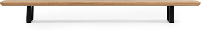 Oakywood Dual Monitor Stand - Handmade in EU - Natural Wood Monitor Stand Riser - Laptop Accessories ??220 lbs (100 kg) Capacity - 41.3"x9" (105x23 cm) ??100% Natural Oakwood