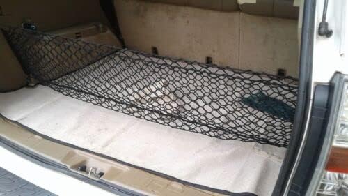 Rear Trunk Organizer Cargo Net for Acura MDX 2001–2006 – Envelope Style Cargo Net for SUV – Premium Mesh Elastic Car Trunk Organizer Vehicle Carrier Storage – Compatible with Acura MDX