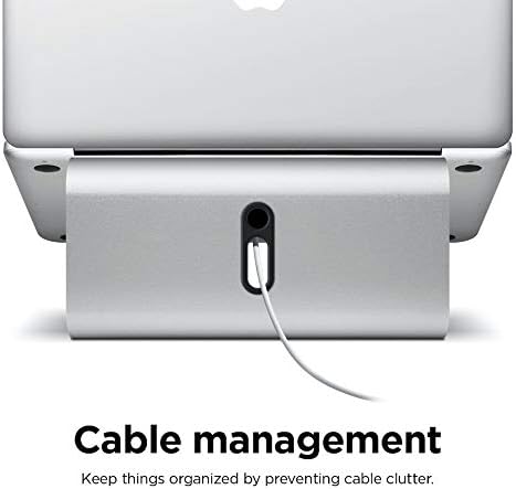 elago L2 Laptop Stand - Ergonomic Design, Premium Aluminum Material, Desk Organization for Laptop Computers (Silver)