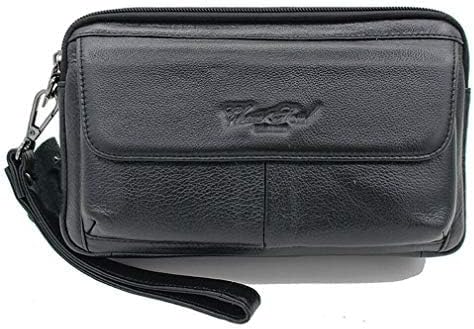 Hebetag Leather Clutch Purse Wallet for Men Organizer Holder Wrist Bag | Organizer, Holder