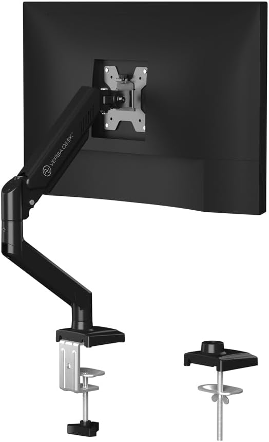 MotionArc??Single Balanced Monitor Arms | Effortless Adjustment | Internal Spring Mechanism | Outstanding Flexibility | 180 Degree Rotation | Fit Screen Size 17" - 32" | Computer Display Arm | Black