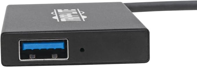 Tripp Lite Gen 1 USB-C Hub, Portable USB-C to USB-A Splitter for Charging and Data Transfer, Thunderbolt 3, 5 Gbps, 1.5 A, Aluminum (U460-004-4A-Al)