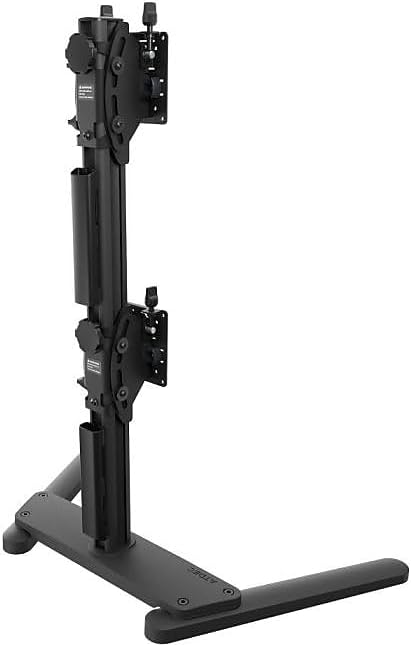 Atdec AWMS-2-BT75-FS-B Super Heavy Duty Dual Mount ??for Deeply Curved ultrawide Monitors to 49????Adjustable tilt, Height, Levelling ??no Permanent Desk fixtures