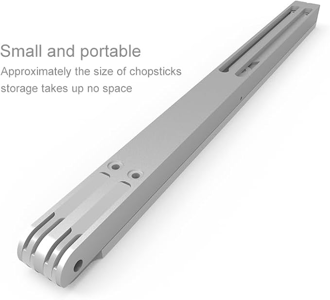 Aluminum Laptop Stand for Desk, Foldable Ventilated Cooling Notebook Stand, Adjustable Portable Laptop Holder, Compatible with 11" - 17.3" MacBook Pro Air, HP and Other laptops（Silver）