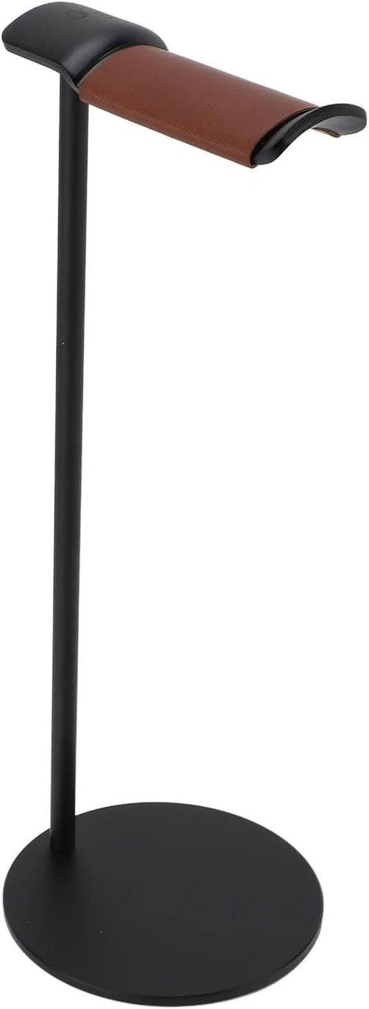 Headphone Stand,Headset Holder,Aluminum Alloy Earphone Stand with Supporting Bar,Solid Base for Most Headphones Size (Silver) (Black)