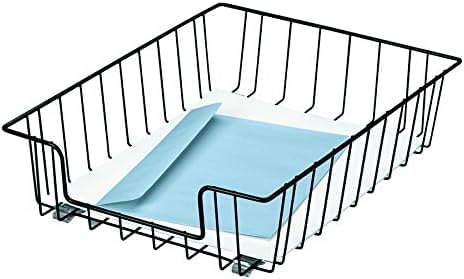 Fellowes Workstation 3" Letter Desk Tray Organizer, Wire, Black (60112) (Pack of 12)