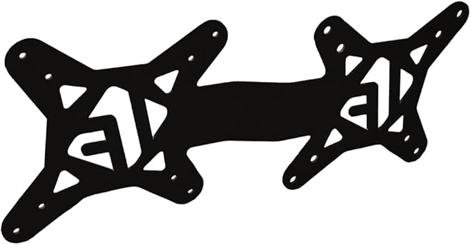 IFCASE Universal Back of Monitor, Monitor Arm Extension Metal VESA Mount Adapter Extender Plate for Mini PC CPU Computer Compatible with Intel NUC (Black)
