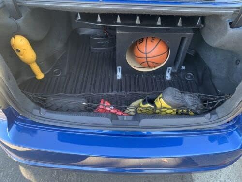 Trunk Organizer Cargo Net for Acura TL 1999–2008 – (2in1) Envelope/Floor Style Cargo Net for Sedan–Premium Mesh Elastic Car Trunk Organizer Vehicle Carrier Storage – Compatible with Acura TL
