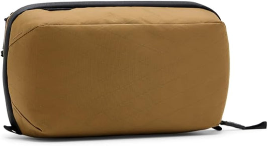 Peak Design Wash Pouch, Coyote, Ocean Edition, Travel Toiletry Bag, Upright or Hanging Dopp Kit with Pockets, Magnetic Toothbrush Pocket, Wide UltraZip Opening, Toiletry Bag for Men and Women