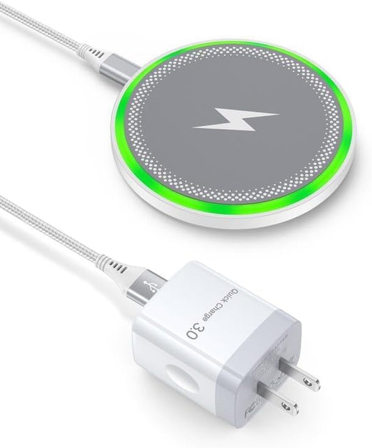 Pixel 10a 10 Pro XL Wireless Charger Android Fast Charging For Google Pixel 10 9 Pro Xl 8 8a 7, 15w Wireless Charging Pad with Block Cargador Inalmbrico Para Samsung For Galaxy S25 iPhone 17 16Pro Max